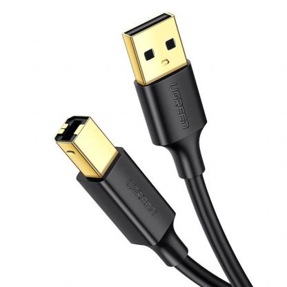Кабел за принтер и други външни устройства 4-Pin USB Type A Male към 4-Pin USB Type B Male (150 см) - Ugreen USB 2.0 to USB Type B Printer Cable (черен)