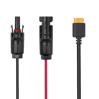 Зареждащ кабел свързващ EcoFlow соларни панели и EcoFlow електроцентрали - EcoFlow Solar MC4 to XT60i Charging Cable 3.5m (черен)