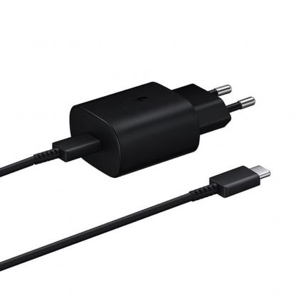Комплект EP-TA800 захранване за ел. мрежа с USB-C изход и EP-DA905 USB-C кабел (черен) - Samsung Power Delivery 3.0 25W Wall Charger Set (bulk)