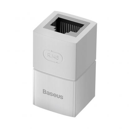 Комплект Ethernet удължителен адаптер за свъзване на два RJ45 кабела (бял) - Baseus Airjoy Series Network Cable Connector Set 1000 Mbps (10 броя)