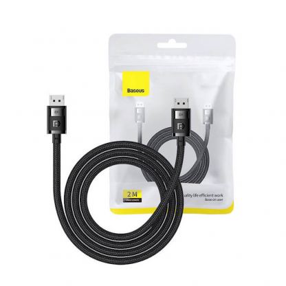 Кабел DisplayPort към DisplayPort с поддръжка на 8K (200 см) - Baseus High Definition DisplayPort to DisplayPort Cable 8K (черен)