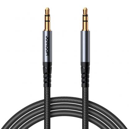 Качествен 3.5 мм. аудио кабел  (120 см) - JoyRoom SY-A08 Audio Cable (черен)