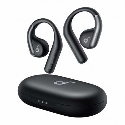 Спортни блутут TWS слушалки с кейс за зареждане - Anker SoundCore AeroFit TWS Earbuds (черен)