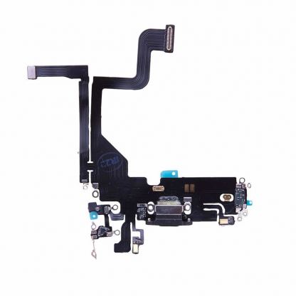 Резервен лентов кабел с Lightning конектора и долните микрофони за iPhone 13 Pro - BK OEM iPhone 13 Pro System Connector and Flex Cable (черен)