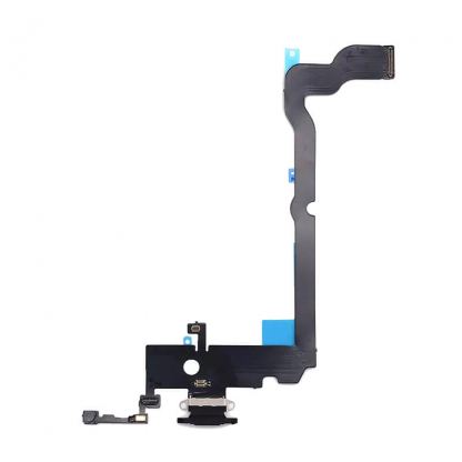 Лентов кабел с Lightning конектора и долните микрофони за iPhone XS Max - OEM iPhone XS Max System Connector and Flex Cable (черен)