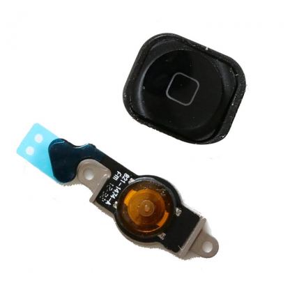 Резервен лентов кабел за Home бутона с бутона за iPhone 5 - OEM Home Button Key Cable (черен)