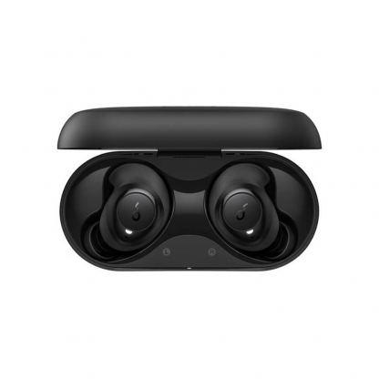 Водоустойчиви блутут слушалки с кейс за зареждане (черен) - Anker Soundcore Life Dot 2 (нарушена опаковка)