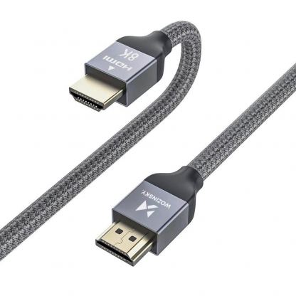 Високоскоростен 8K HDMI към HDMI кабел (200 см) (черен-сребрист)  - Wozinsky Ultra High Speed HDMI 2.1, 8K 60Hz Cable