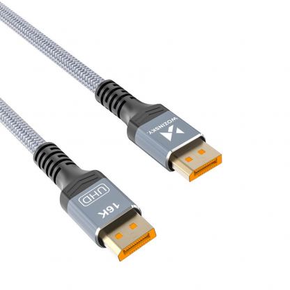 Кабел DisplayPort към DisplayPort с поддръжка на 16K - Wozinsky VESA Certified DisplayPort 2.1 to DisplayPort 2.1 Cable 16K (черен) (100 см)