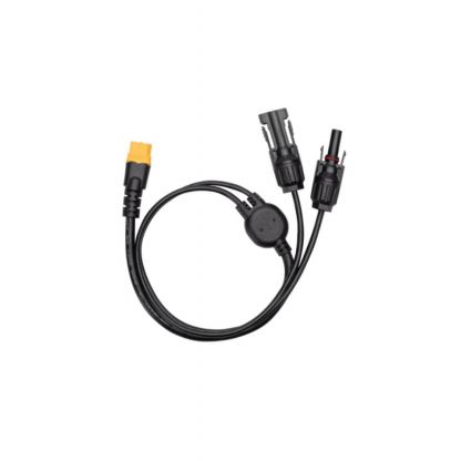 Зареждащ кабел свързващ Anker соларни панели и Anker електроцентрали - Anker Solar MC4 to XT60 Charging Cable 0.5m (черен)