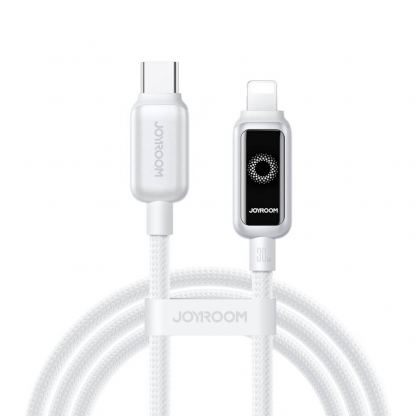 USB-C към Lightning кабел за Apple устройства с Lightning порт - Joyroom S-A55 StarFlight USB-C to Lightning Cable PD 30W (бял) (120 см)