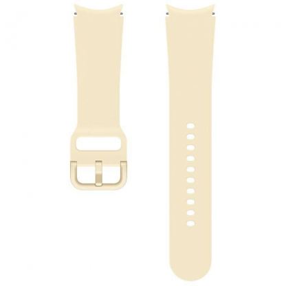 Оригинална силиконова каишка за Samsung Galaxy Watch, Huawei Watch, Xiaomi, Garmin и други часовници с 20мм захват - Samsung Sport Strap 20mm M/L (ET-SFR87LUE) (бежов)