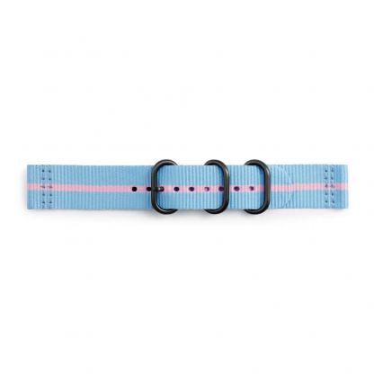 Оригинална кожена каишка за Samsung Galaxy Watch, Huawei Watch, Xiaomi, Garmin и други часовници с 20мм захват - Samsung Premium Nato Band 20mm (GP-R600BREECAF) (син)