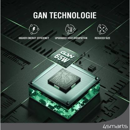 Захранване за ел. мрежа с 4xUSB-C PD изхода и 2xUSB изходa - 4Smarts 7in1 GaN PD Wireless Charging Station 100W (черен)