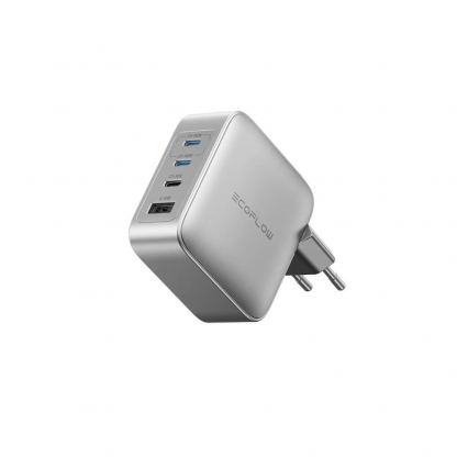 Захранване за ел. мрежа за лаптопи, смартфони и таблети с 3xUSB-C и 1xUSB-A изходи - EcoFlow Rapid Pro GaN Wall Charger 140W (тъмносив)