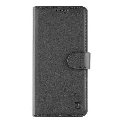 Кожен калъф, тип портфейл с поставка и отделение за кр. карти за Xiaomi Redmi Note 13 Pro - Tactical Xproof Flip Case (черен)