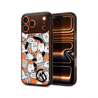 Хибриден кейс с висока степен на защита с MagSafe за iPhone 17 Pro - Spigen c11 Ultra Hybrid MagSafe Case (оранжев)