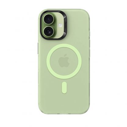 Хибриден удароустойчив кейс с MagSafe за iPhone 17 - Benks Magnetic Lucid Armor Camera Control Case (зелен)