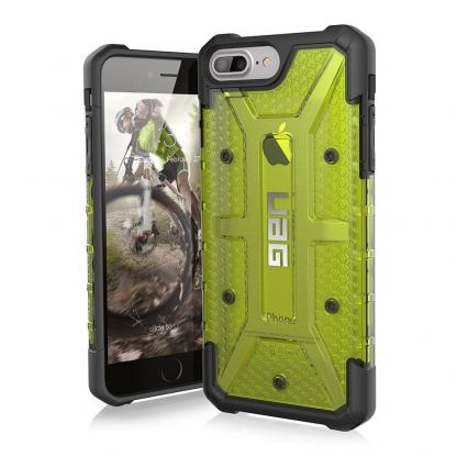 Urban Armor Gear Plasma - удароустойчив хибриден кейс за iPhone 8 Plus, iPhone 7 Plus, iPhone 6S Plus, iPhone 6 Plus (зелен)
