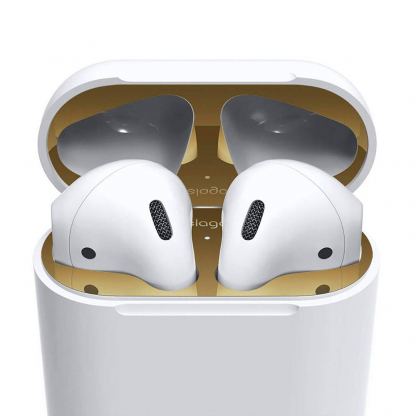 Elago AirPods Dust Guard - комплект метални предпазители против прах за Apple AirPods (златист)