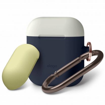 Elago Duo Hang Silicone Case - силиконов калъф за Apple Airpods (син)