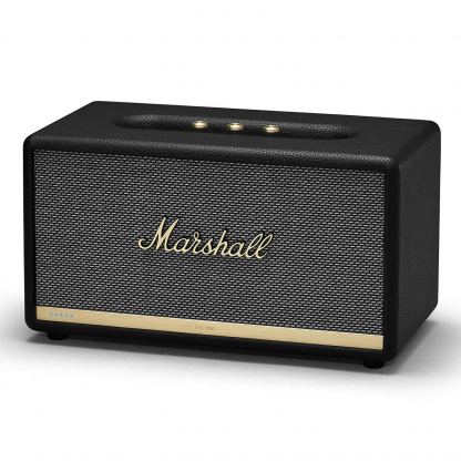Marshall Stanmore II Voice Alexa - безжичен аудиофилски спийкър с гласово управление с Bluetooth и 3.5 mm изход (черен)