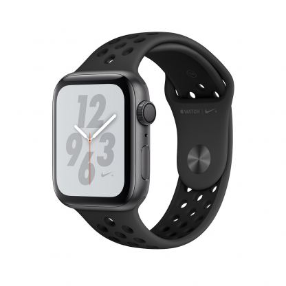 Apple Watch Nike+ Series 4, 44mm Space Gray Aluminum Case with Anthracite/Black Nike Sport Band, GPS + Cellular - умен часовник от Apple