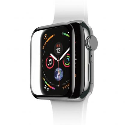 Baseus Curved Screen Tempered Glass - калено стъклено защитно покритие с извити ръбове за дисплея на Apple Watch 42 mm (черен)