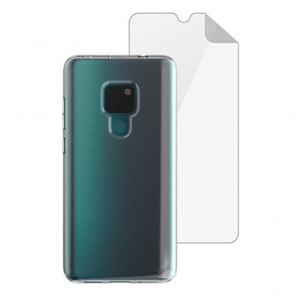 Skech Matrix SE Case + Glass Screen Protector SK31-BD-MTX - удароустойчив TPU калъф и стъклено покритие за Huawei Mate 20 (прозрачен)