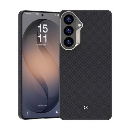 Кевларен кейс с MagSafe за  Samsung Galaxy S26 Plus - Benks ArmorGrid ArmorAir Magnetic Kevlar Metal Frame Case 600D (черен)