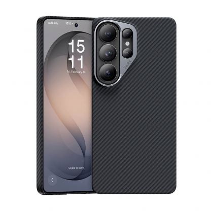 Кевларен кейс с MagSafe за Samsung Galaxy S26 Ultra - Benks Armor Air Kevlar Metal Frame Case 600D (черен)