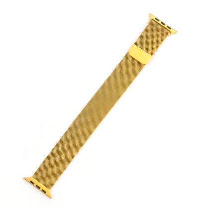 4smarts Metal Milanese Loop Band - стоманена, неръждаема каишка за Apple Watch 38мм, 40мм (златист)