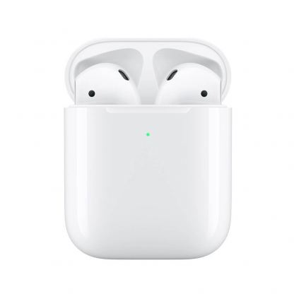 Apple AirPods 2 with Wireless Charging Case - оригинални безжични слушалки с калъф за безжично зареждане за iPhone, iPod и iPad