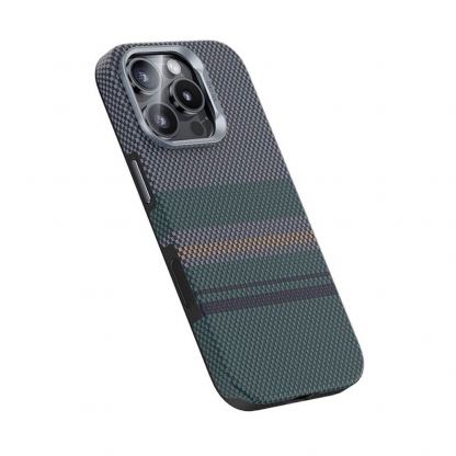 Удароустойчив кевларен кейс с MagSafe за iPhone 16 Pro - Benks Magnetic Armor Pro Aurora Camera Control Button Kevlar Case 600D (черен)