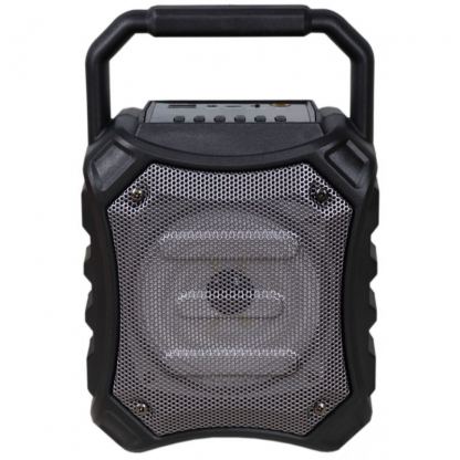 Omega Speaker OG81 Disco 5W - безжичен спийкър с FM радио и MicroSD слот (черен)