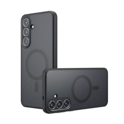 Хибриден удароустойчив кейс с MagSafe за Samsung Galaxy S26 - Techsuit PureFrost MagSafe Hybrid Case (черен-мат) 