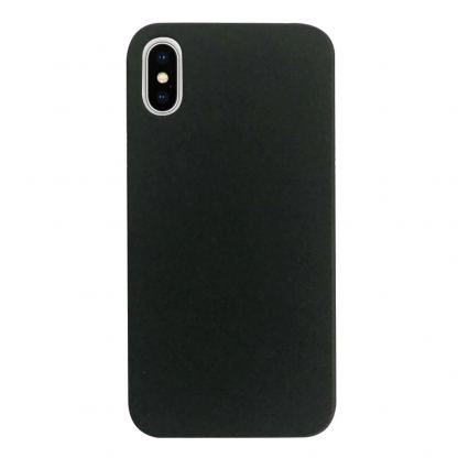 Case FortyFour No.3 Case - поликарбонатов кейс за iPhone XS Max (черен)