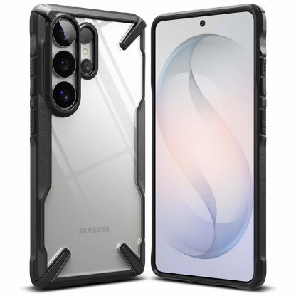 Хибриден удароустойчив кейс за Samsung Galaxy S26 Ultra - Ringke Fusion X Case (черен-прозрачен)