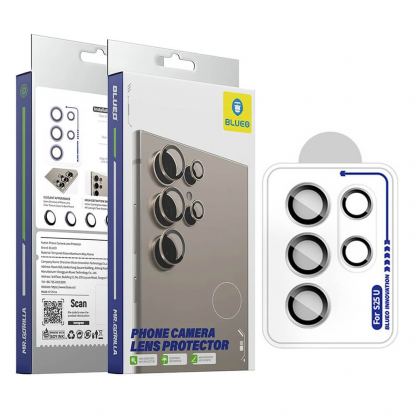 Предпазни стъклени лещи за камерата на Samsung Galaxy S26 Ultra - Blueo Camera Lens Protector (черен)