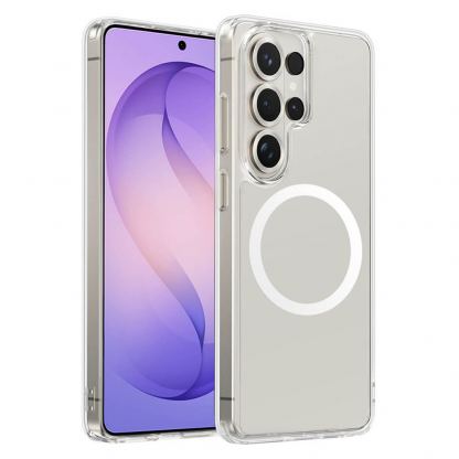 Хибриден кейс с висока степен на защита с MagSafe за Samsung Galaxy S26 Ultra - Blueo Crystal+ Anti-Drop MagSafe Case (прозрачен)