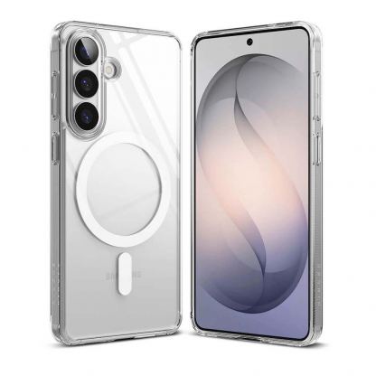 Хибриден кейс с висока степен на защита с MagSafe за Samsung Galaxy S26 - Ringke Fusion Magnetic Case (прозрачен)