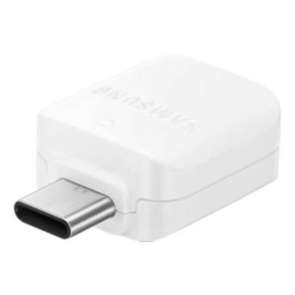 Samsung OTG USB-C to USB-A Adapter EE-UN930BWEGWW - USB-A адаптер за Samsung Galaxy S8, S9, S10 и устройства с USB-C порт (бял) (bulk)