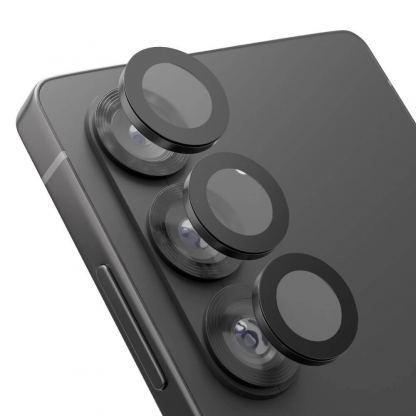 Предпазни стъклени лещи за камерата на Samsung Galaxy S26 Plus - OBALME Tempered Glass Camera Lens Protector (черен)