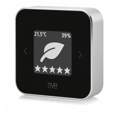 Elgato Eve Room - сензор за измерване на качеството на въздуха, температурата и влажността на въздуха в стайни помещения 