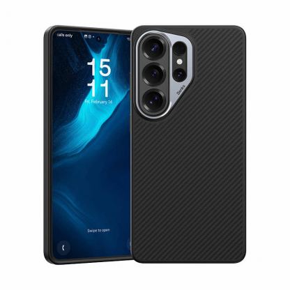 Удароустойчив кевларен кейс с MagSafe за Samsung Galaxy S26 Ultra - Benks Magnetic Armor Pro Kevlar Metal Frame Case 600D (черен)