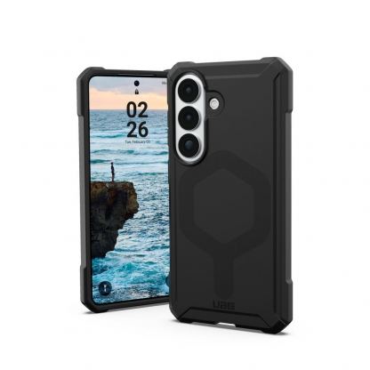 Удароустойчив силиконов калъф с MagSafe за Samsung Galaxy S26 - UAG Essential Armor MagSafe Case (черен)