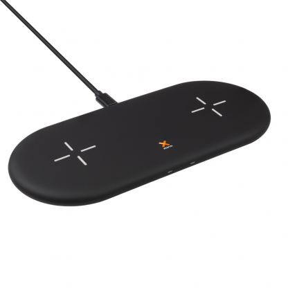 A-Solar Xtorm XW208 Xtom Wireless Dual Charging Pad Twin 10W - двойна поставка (пад) за безжично зареждане с технология за бързо зареждане (черен)