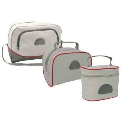 Jaguar Travel Organisers - комплект чанта и несесери за дребни вещи или аксесоари (сив)