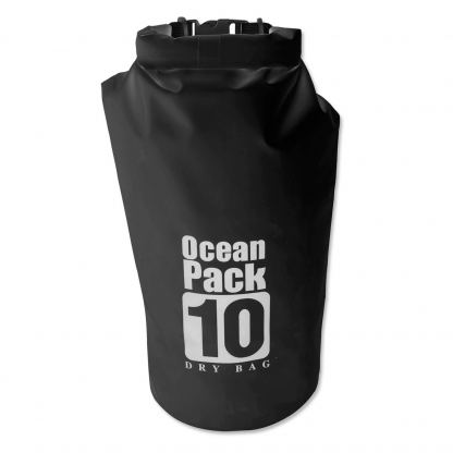 Ocean Pack Waterproof 10l - водонепромокаема чанта с презрамка за рамо, за вещи и различни предмети (черен)