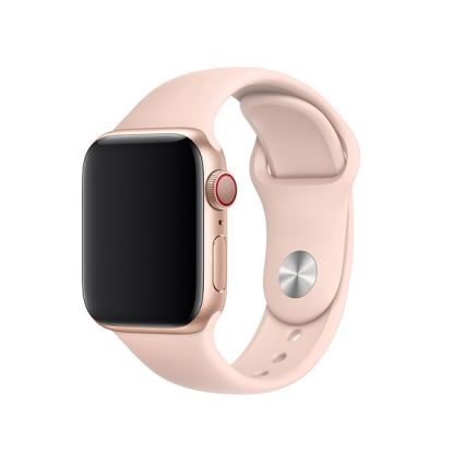 Apple Sport Band S/M & M/L - оригинална силиконова каишка за Apple Watch 42мм, 44мм (розов пясък) (retail)